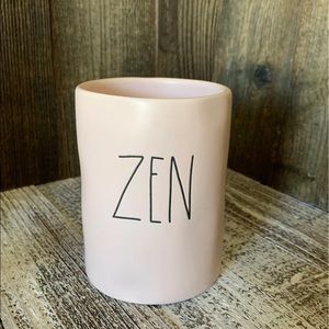Zen Yoga Rae Dunn Pink Candle